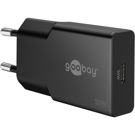 Goobay Slim Universale Nero AC Ricarica rapida Interno (75735)