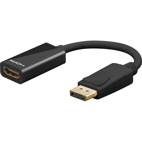 Goobay 75270 cavo e adattatore video 0,1 m DisplayPort HDMI Nero