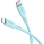 Goobay 77744 cavo USB USB 2.0 1,5 m USB C Turchese
