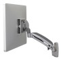 ITB CHK1W110S Supporti a parete per TV 76,2 cm (30") Scrivania Argento