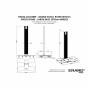 ITB ER182051/1 Supporti a parete per TV 2,49 m (98") Pavimento Argento