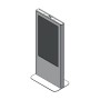 ITB ER665149 Supporto per display espositivi 124,5 cm (49") Nero