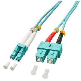 Lindy 3.0m OM3 LC - SC Duplex cavo a fibre ottiche 3 m Turchese (46392) (LINDY46392)