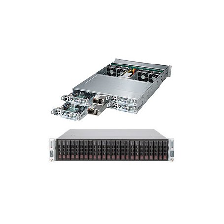 Supermicro SuperServer 2028TP-HC0FR Intel® C612 LGA 2011 (Socket R) Armadio (2U) Nero (SYS-2028TP-HC0FR)