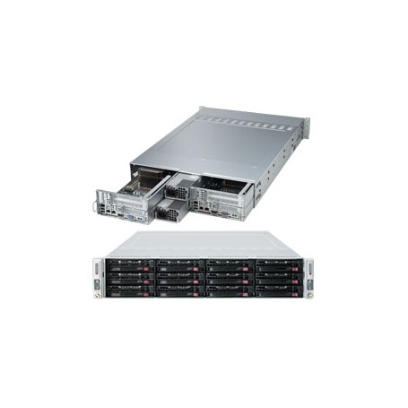 Supermicro SuperServer 6027TR-D71RF Intel® C602 LGA 2011 (Socket R) Armadio (2U) Nero (SYS-6027TR-D71RF)
