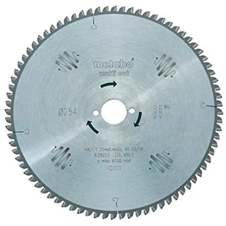 Metabo ‎628223000 lama circolare 25,4 cm 1 pz