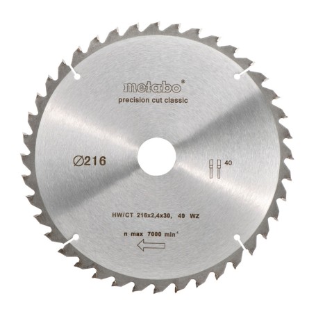 Metabo 628060000 lama circolare 21,6 cm