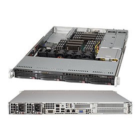 Supermicro SuperServer 6018R-WTR Intel® C612 LGA 2011 (Socket R) Rack (1U) Nero (SYS-6018R-WTR)
