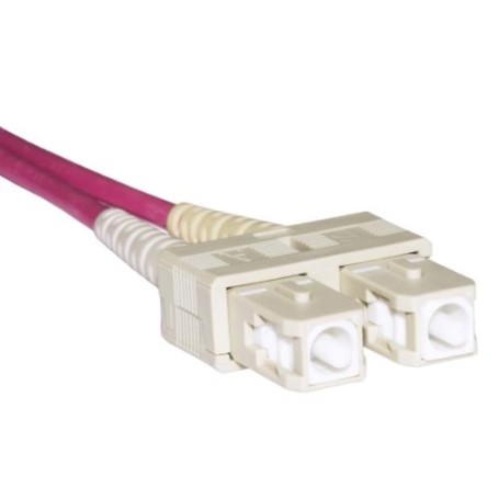 CAVO FIBRA OTTICA SC A SC MULTIMODE DUPLEX OM4 50/125 MT.1 - LKSCSC4501