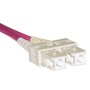 CAVO FIBRA OTTICA SC A SC MULTIMODE DUPLEX OM4 GUAINA 2 MM 50/125 MT.5 - LKSCSC4505
