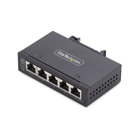 StarTech.com Switch di Rete Industriale non gestito a 5 porte, 100/1000 Ethernet, montaggio su guida DIN/parete, Switch Gigabit  (I51G-ETHERNET-SWITCH)