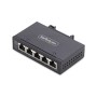 StarTech.com Switch di Rete Industriale non gestito a 5 porte, 100/1000 Ethernet, montaggio su guida DIN/parete, Switch Gigabit  (I51G-ETHERNET-SWITCH)
