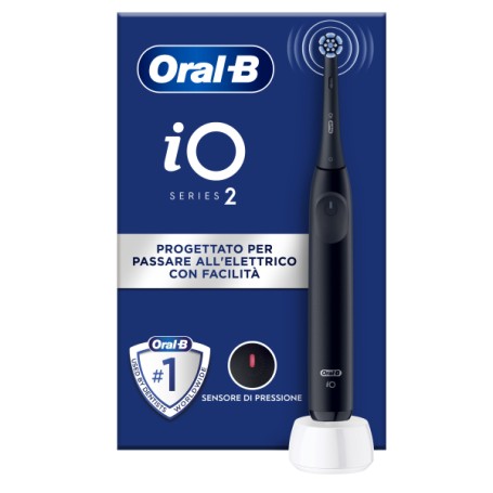 Oral-B iO 2 Adulto Spazzolino rotante Nero (8700216612272)