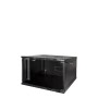 LogiLink W06B54B rack 6U Da parete Nero