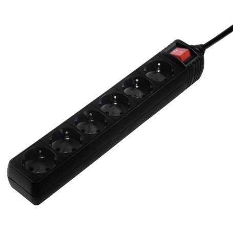 Hama 137266 prolunghe e multiple 6 presa(e) AC Interno Nero (00137266)