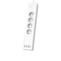 Hama 00176574 prolunghe e multiple 1 m 4 presa(e) AC Interno Bianco