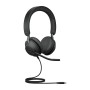 Jabra Evolve2 40, MS Stereo Cuffia Padiglione auricolare USB tipo-C Nero (24089-999-899)