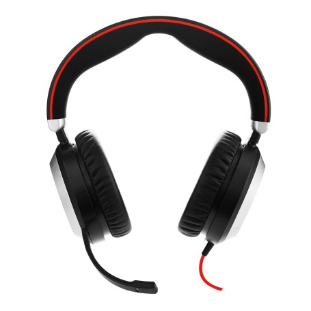 Jabra Evolve 80 Stereo UC USB-C Cuffia Padiglione auricolare Connettore 3.5 mm USB tipo-C Nero (7899-829-289)