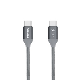 nevox 1654 cavo USB 2 m USB 2.0 USB C Grigio, Argento (1654)