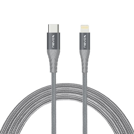 nevox 1885 cavo Lightning 1 m Grigio, Argento (1885)