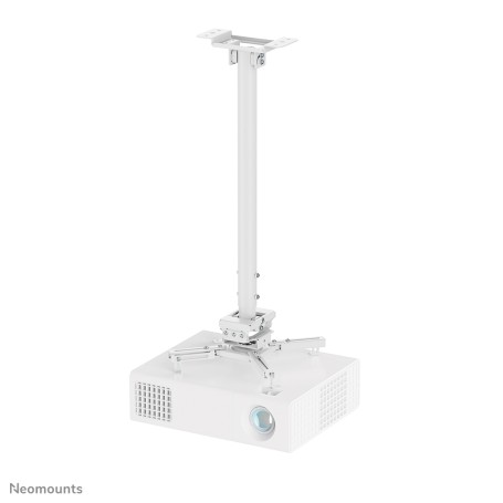 Neomounts CL25-550WH1 Supporto a soffitto beamer - alt. 74,5-114,5 cm - montaggio facile - mobilità completa