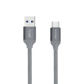 nevox 1480 cavo USB USB 3.2 Gen 2 (3.1 Gen 2) 2 m USB A USB C Grigio