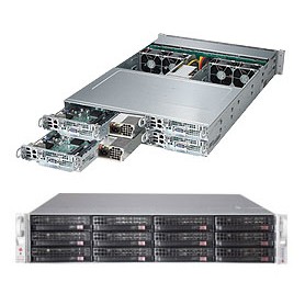 Supermicro SuperServer 6027PR-HTR Intel® C602 LGA 2011 (Socket R) Armadio (2U) Nero (SYS-6027PR-HTR)