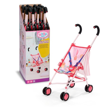 BABY born Stroller with Bag Pink Passeggino per bambola (840665)