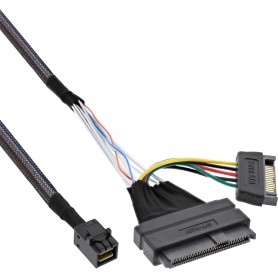 InLine Cavo SATA U.2, SSD con U.2 (SFF-8639) a SFF-8643 + Corrente, 0,5m (29620A)