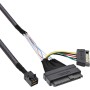 InLine Cavo SATA U.2, SSD con U.2 (SFF-8639) a SFF-8643 + Corrente, 0,5m (29620A)