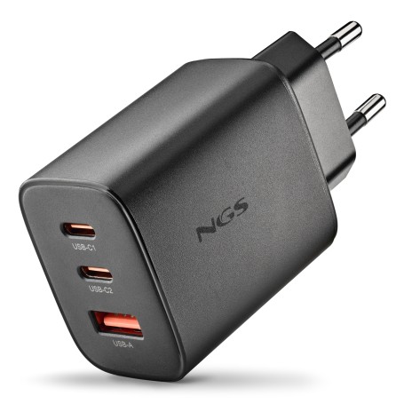 NGS ERA 65W BLACK Universale Nero AC Ricarica rapida Interno (ERA65WBLACK)
