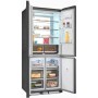 Exquisit EMD470-170-200E Frigorifero multiporta da incasso , altezza nicchia: 193,4 cm, 466 L, No Frost