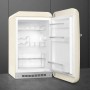 Smeg FAB10HRCR6 stile retrò anni '50, larghezza 54,5 cm, 135 L, cerniera a destra, colore crema.