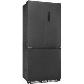 Exquisit EMD470-170-200E, Frigorifero SBS da incasso, altezza nicchia: 193,4 cm, 466 L, No Frost, finitura acciaio inox