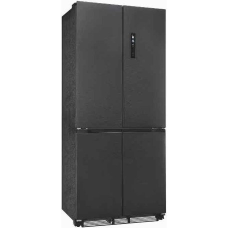 Exquisit EMD470-170-200E, Frigorifero SBS da incasso, altezza nicchia: 193,4 cm, 466 L, No Frost, finitura acciaio inox