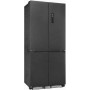 Exquisit EMD470-170-200E, Frigorifero SBS da incasso, altezza nicchia: 193,4 cm, 466 L, No Frost, finitura acciaio inox