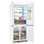 Exquisit EMD470-170-200E, Frigorifero SBS da incasso, altezza nicchia: 193,4 cm, 466 L, No Frost, bianco