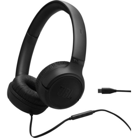 JBL Tune 530C USB C Auricolare Cablato A Padiglione USB tipo-C Nero (JBLT530CBLK)