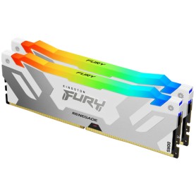 Kingston Technology FURY 64GB 6400MT/s DDR5 CL32 DIMM (Kit da 2) Renegade RGB Bianco XMP (KF564C32RWAK2-64)