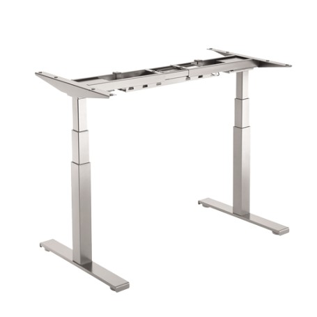 Fellowes 9694001 struttura verticale per scrivania Elettrico 2 gamba/gambe Argento