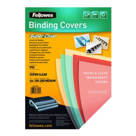 Fellowes 5376001 cartellina A4 PVC Trasparente 100 pz