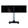 ITB ER600001/3 Supporti a parete per TV 190,5 cm (75") Pavimento Nero, Argento