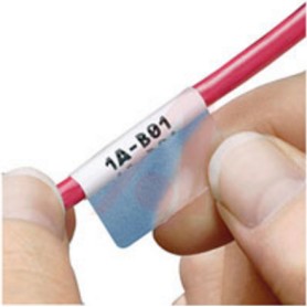 Panduit S100X225VADY etichetta autoadesiva Quadrato con angoli arrotondati Trasparente, Bianco