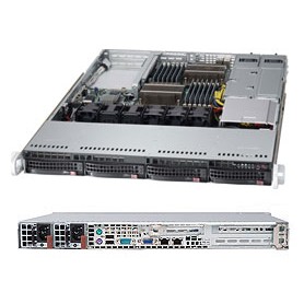 Supermicro Superserver 6017B-URF Intel® C602 LGA 2011 (Socket R) Rack (1U) Nero (SYS-6017B-URF)