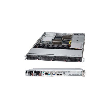 Supermicro Superserver 6017B-URF Intel® C602 LGA 2011 (Socket R) Rack (1U) Nero (SYS-6017B-URF)