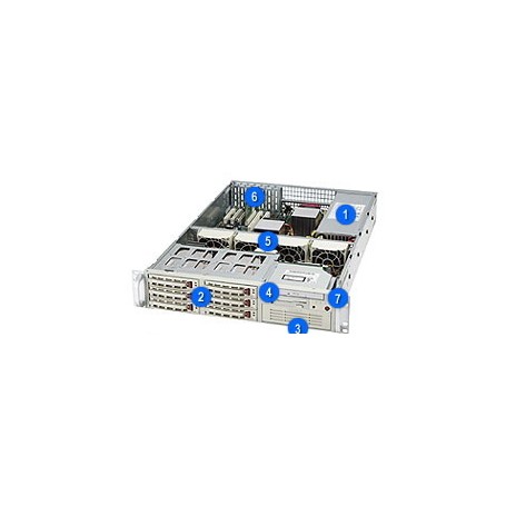 Supermicro SuperChassis 822S-R400LPB, Black Basso profilo (Slimline - stilizzato) Nero 400 W (CSE-822S-R400LPB)