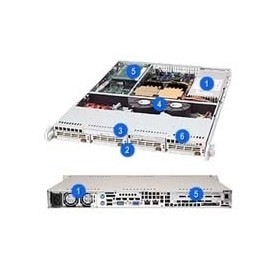 Supermicro CSE-813T-500CB computer case Basso profilo (Slimline - stilizzato) Nero 500 W (CSE-813T-500CB)