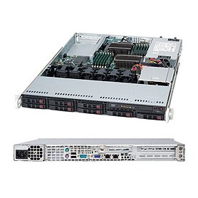 Supermicro SuperServer 1026T-UF Intel® 5520 Socket B (LGA 1366) Rack (1U) Nero (SYS-1026T-UF)