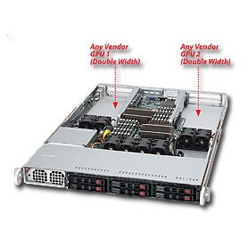 Supermicro 1026GT-TF Intel® 5520 Socket B (LGA 1366) Rack (1U) Nero (SYS-1026GT-TF)