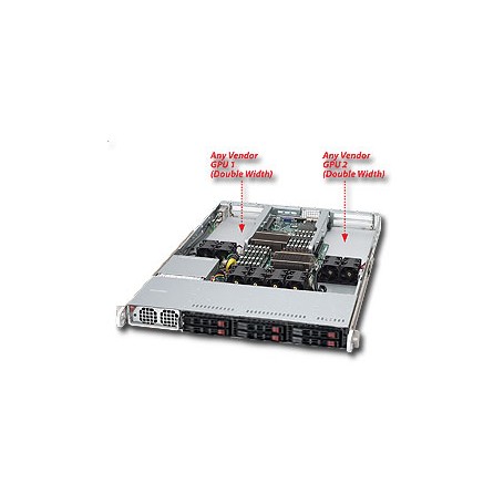 Supermicro 1026GT-TF Intel® 5520 Socket B (LGA 1366) Rack (1U) Nero (SYS-1026GT-TF)